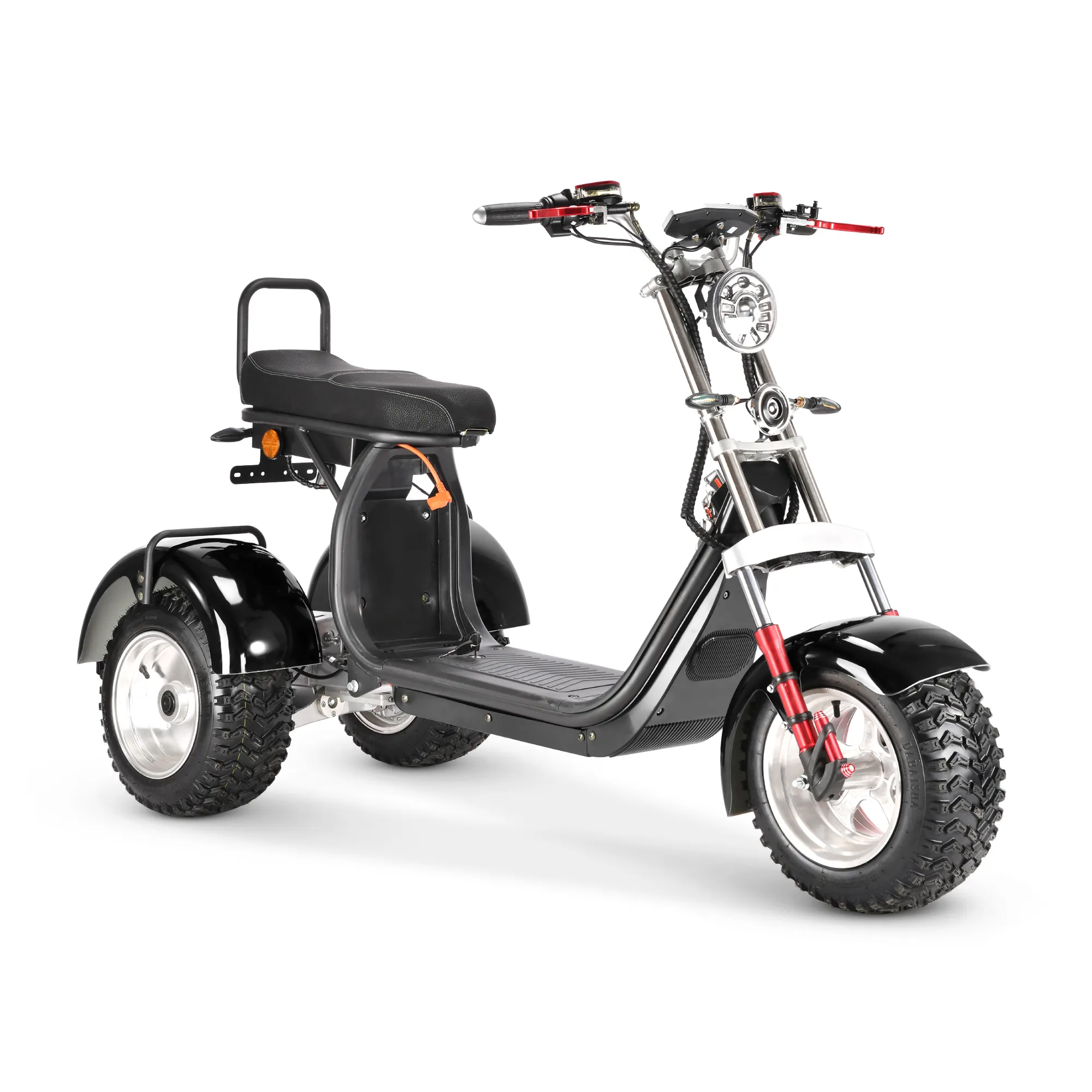Лидер продаж, трехколесный электрический скутер с двойным двигателем 4000 Вт, трехколесный велосипед для взрослых, внедорожный мотоцикл