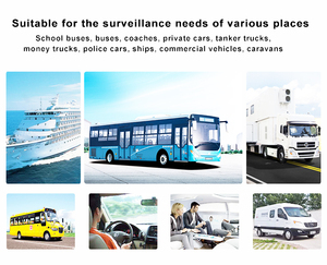 H.264 <span class=keywords><strong>MDVR</strong></span> 4 cartão DVR móvel dos canais AHD 1080P HDD SD para o ônibus escolar do caminhão do táxi do carro do veículo - Product Image 6