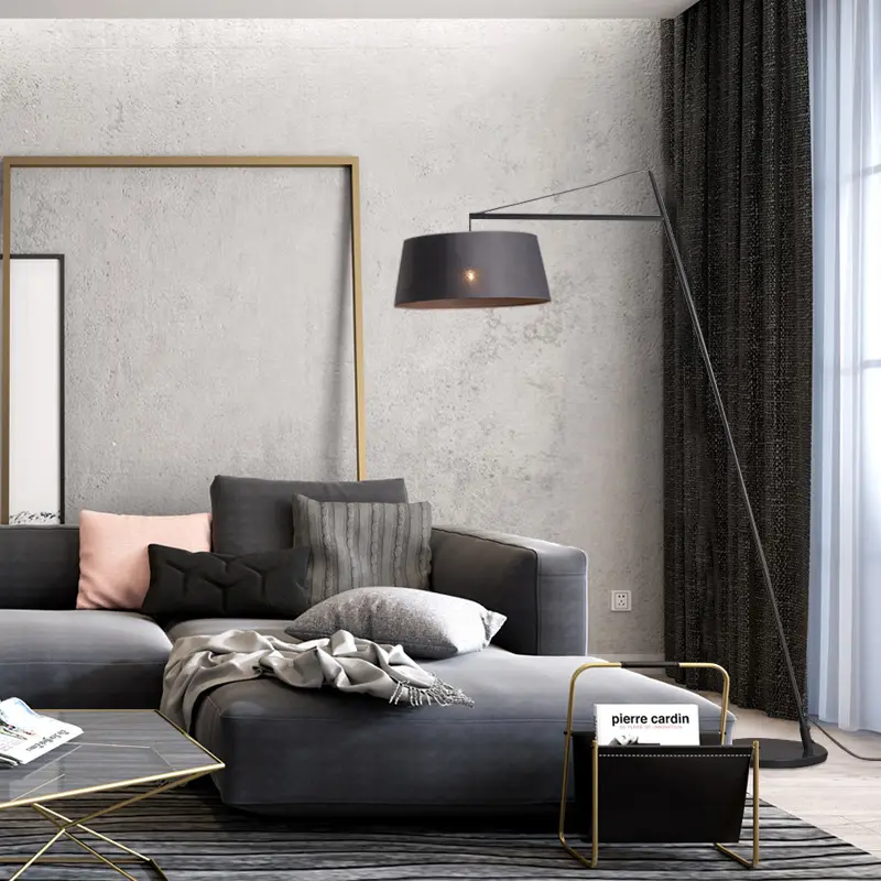 Lampada da terra europea stile semplice decorazione soggiorno grande ferro LED in piedi moderna lampada da terra per la casa
