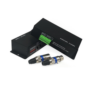 Rgb-контроллер светодиодов dmx, 12 В, 24 В, 3 А * 3 канала, HB, клеммное освещение ce rohs smd5050, Светодиодная лента rgb, декодер dmx512, светодиодный контроллер - Product Image 1