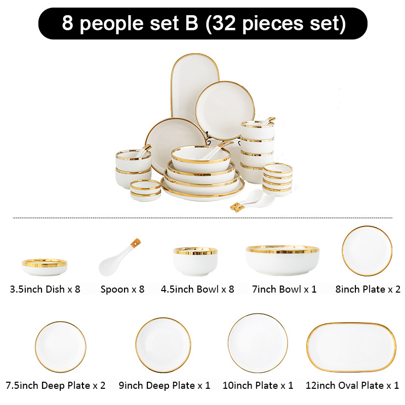 8 persone 32 pezzi set B
