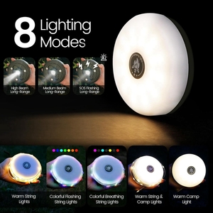 Luz de cadena de Ambiente de Camping que cambia de Color multifuncional 10m rollo de luz de Camping 100 LED luces de cadena de Camping tienda al aire libre - Product Image 2