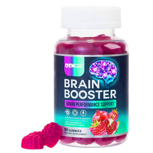 Suplemento cerebral de gomitas nootrópicas Alpha GPC, L Theanine & Bacopa Monnieri Focus Concentration Mejora la memoria Nootropics Brain