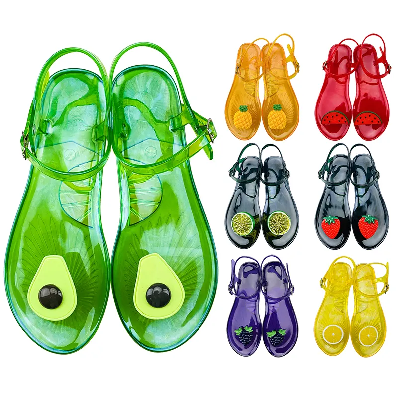 Sapatos de plástico femininos para praia, sapatos modernos para senhoras