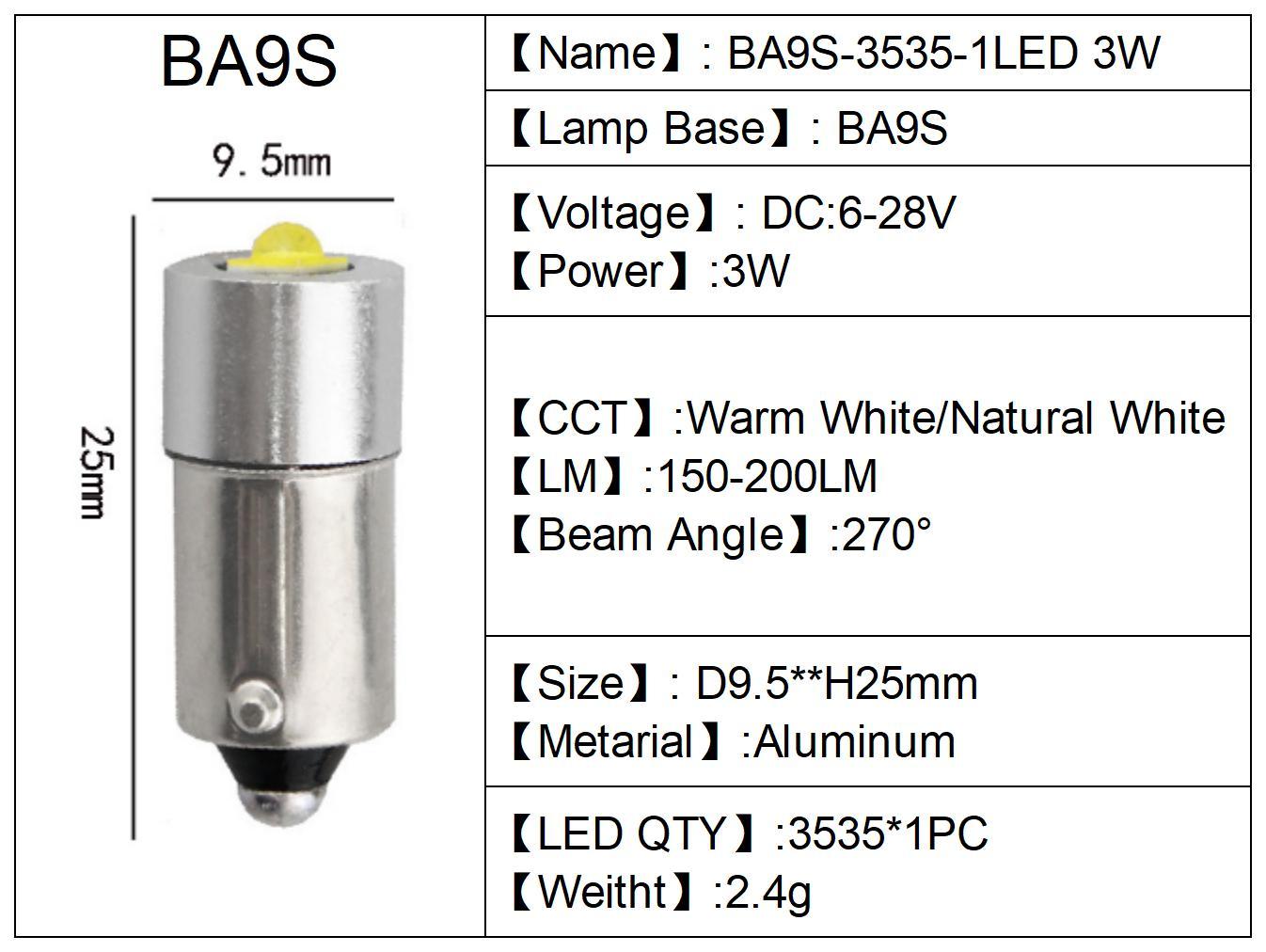 BA9S6-30V(10 PCS/Bag)