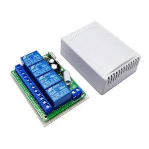 433Mhz DC 12V Universal <strong>Wireless</strong> RF Remote <strong>Control</strong> Switch 4CH <strong>Relay</strong> Radio Receiver Module Smart AC Remote Transmitters - Product Image 5