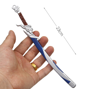 High Quality Leagues of Legends <strong>LOL</strong> Anime Yasuo 22cm Sword Model <strong>Key</strong> Chain with Scabbard for Gift or Collection - Product Image 3