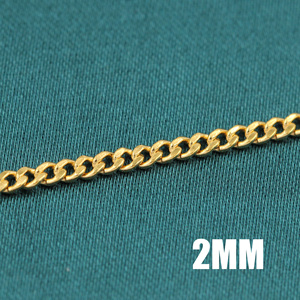 Produk populer 2025 produk baru gelang kalung rantai Tautan Kuba diisi emas 14k untuk perhiasan wanita pembuatan DIY - Product Image 3