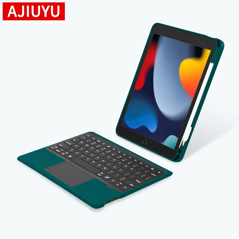 Волшебная клавиатура AJIUYU для iPad 10,2 дюйма 9 2021 2019 2020 8 7 Air 3 10,5, чехол для клавиатуры, сенсорная подсветка, умный чехол для планшета