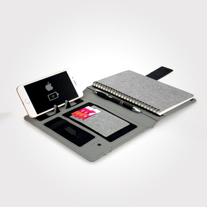 Personalized 16G USB Flash Drive 8000 MAh Wireless Charging Power Bank A5 Leather <strong>Notebook</strong> Custom Logo Built <strong>Folder</strong> Hardcover - Product Image 5
