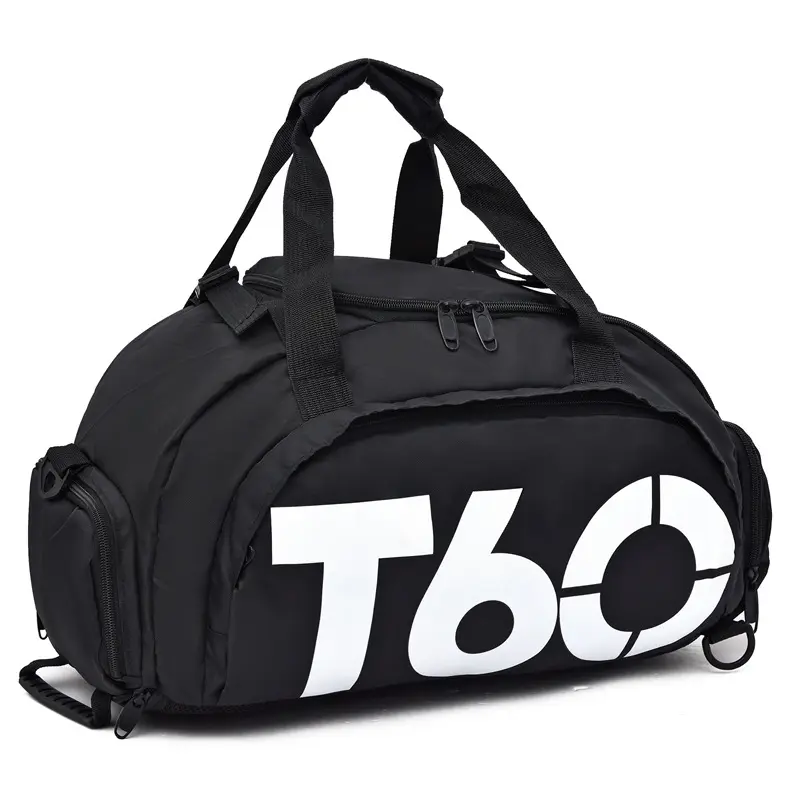 Moda tasarımı ayarlanabilir spor spor sırt çantası su geçirmez naylon bagaj Storge Tote çanta büyük silindir seyahat çantası