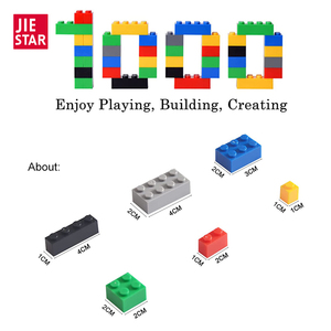 JIESTAR <strong>TOY</strong> 1000 Pcs Classic Bulk Small Block Classic Building Bricks Set Basic Building Blocks Compatible with <strong>All</strong> Major Brands - Product Image 3
