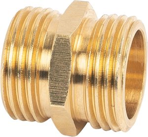 3/4 x3/4 NPT公六角奶嘴直适配器，用于铜、黄铜或铁管连接 - Product Image 3