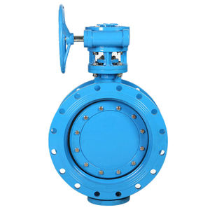 Gofret bağlı EPDM yumuşak mühürlü eksantrik tasarım özel sıvı taşıma için esnek akış ayar kelebek vana - Product Image 1