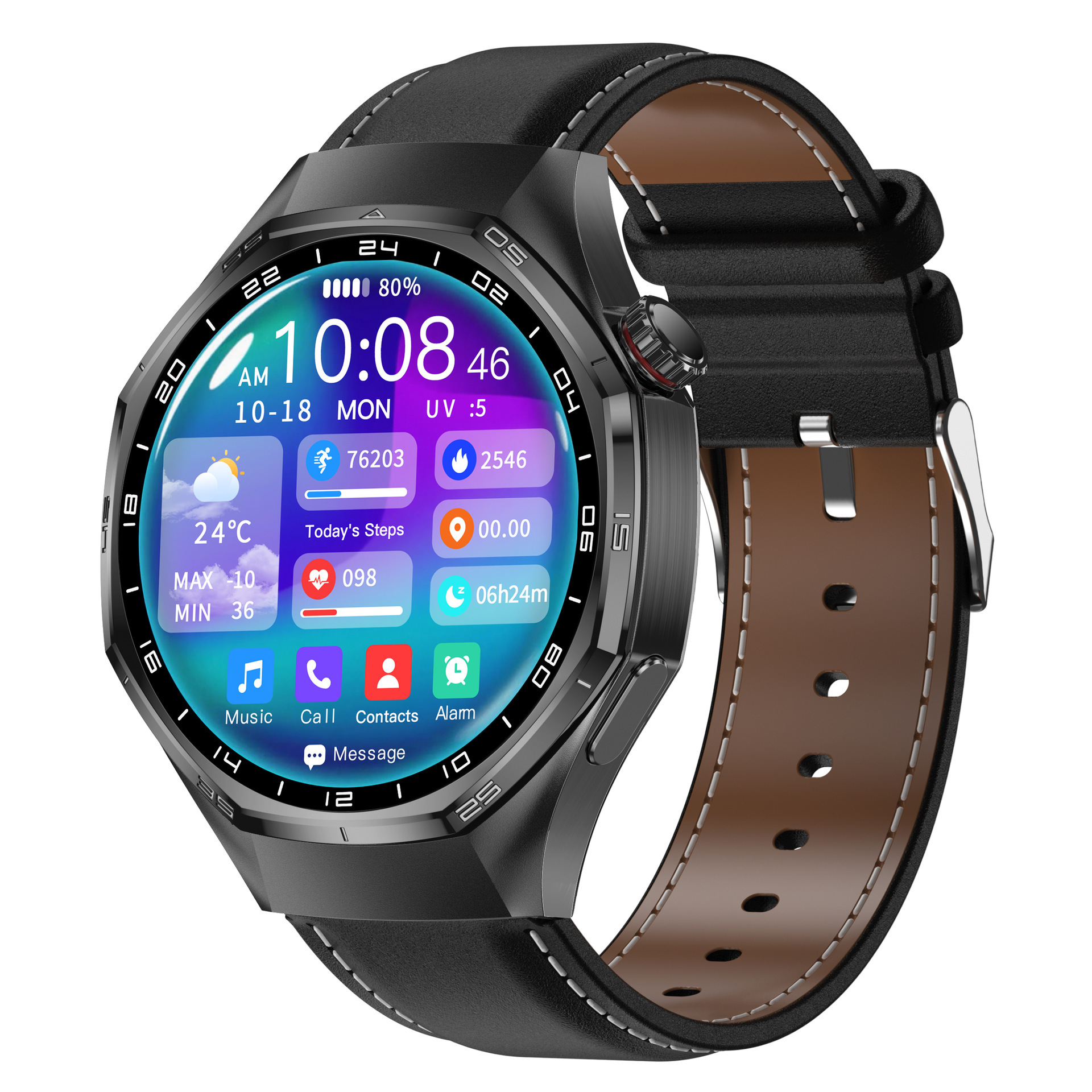 Black (silicone+belt)