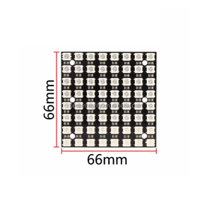 64 bit 5050 modulo di perline LED patch RGB full-color LED con WS2812 integrato driver sette colori scheda di sviluppo - Product Image 2