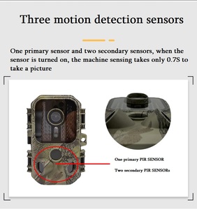 High Quality IP65 Waterproof 24MP Trail <strong>Camera</strong> 3 PIR Motion Sensors Full HD Night Vision 2.0&quot; LCD Extended Battery Life - Product Image 5