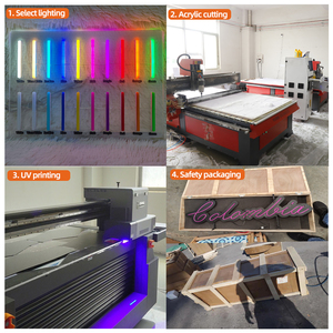 Подгонянный акриловый светодиодный светящийся знак насильственный медведь на открытом воздухе светодиодный знак дисплей - Product Image 6