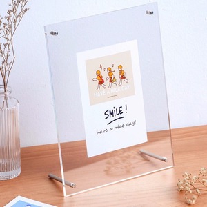 Hiện đại pha lê rõ ràng từ khung cho tài liệu hình ảnh 10x5 4x6 5x7 Acrylic Máy tính để bàn hiển thị văn phòng trang trí nội thất - Product Image 1