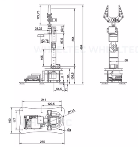 Flexible mechanische Klaue 6 DOF Roboterarm DIY Bildung Roboter Arm Programmier roboter - Product Image 3