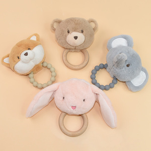 Wolife Original Design Custom <strong>Plush</strong> Rattle Toy Elephant Stuffed Animal <strong>Plush</strong> With Teether Comfort in Soft Fabric - Product Image 5