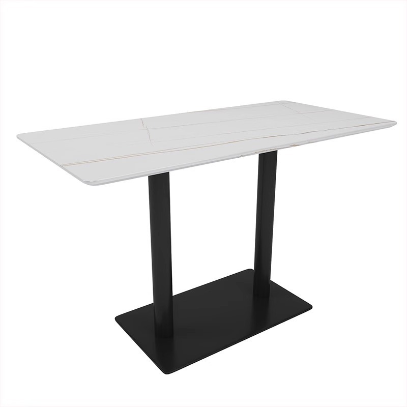 Mesa larga con tablero de piedra, modelo 12060h75.