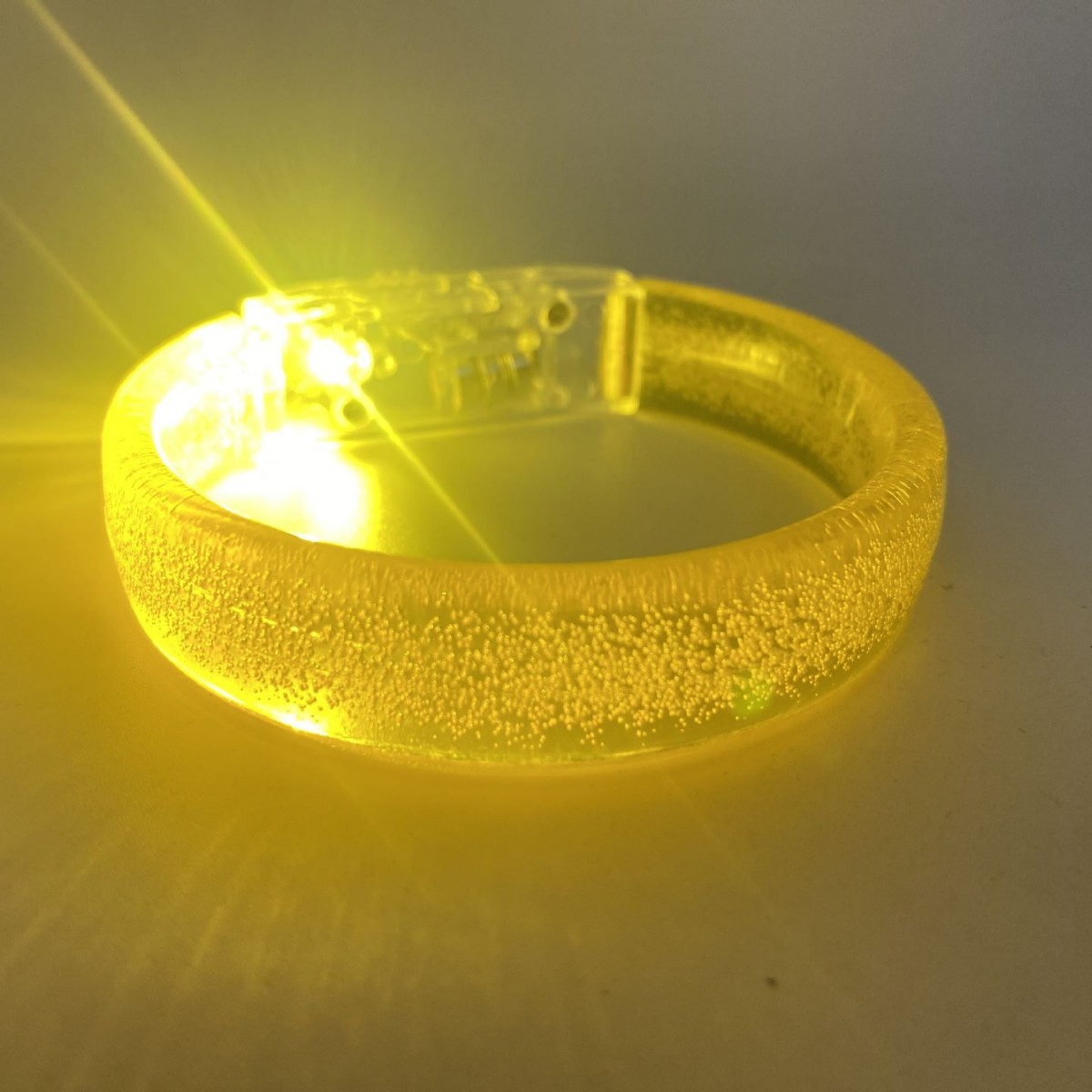 A yellow bracelet