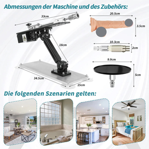 Wireless Remote Control Telescopic Dildo Thrusting F-ucking Machine Stainless Steel Base Suction Silent <strong>Sex</strong> Machine for Women - Product Image 6