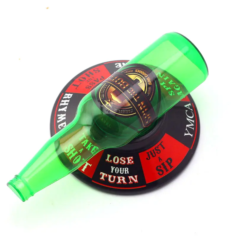 Juego de fiesta popular gira la botella, ruleta, juego para beber