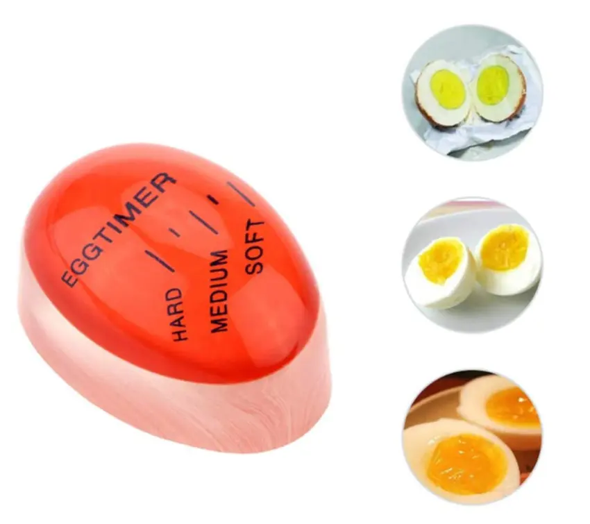 沸騰品質の環境に優しい樹脂キッチン調理タイマー魔法の色を変える卵タイマーのための卸売卵タイマー