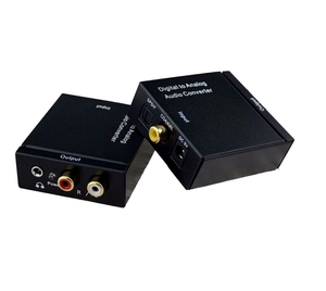 Big Size <strong>Digital</strong> to Analog <strong>Audio</strong> <strong>RCA</strong> L/R Converter Adapter With AUX 3.5mm Jack Port 1m Optical Coaxial Toslink Cable Fiber SPDIF - Product Image 5