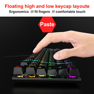OEM HXSJ L300 RGB Glow 104-Key USB2.0 Blue Switch Teclado mecánico para juegos con cable Teclado personalizado LED para computadora PC Nuevo - Product Image 6