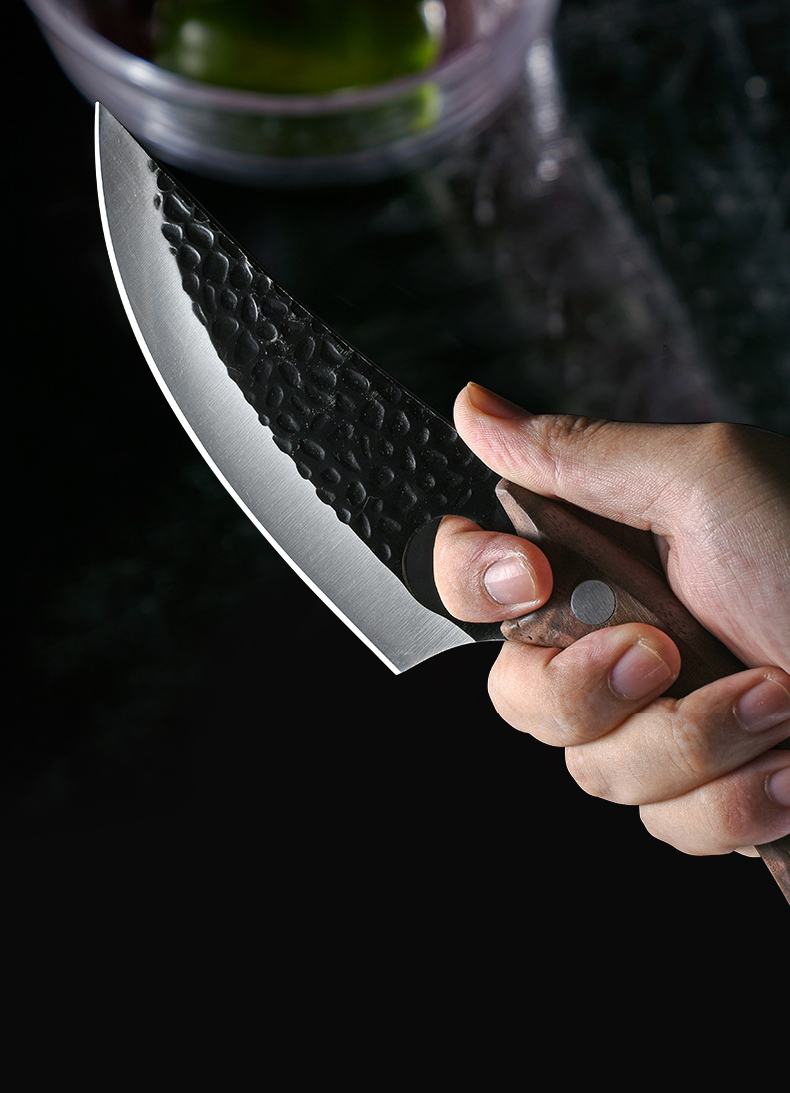 FINDKING Butcher Boning Chef Knife Hand Forged Cleaver Kitchen Knives with Sheath High Carbon Steel Outdoor Cooking Knife