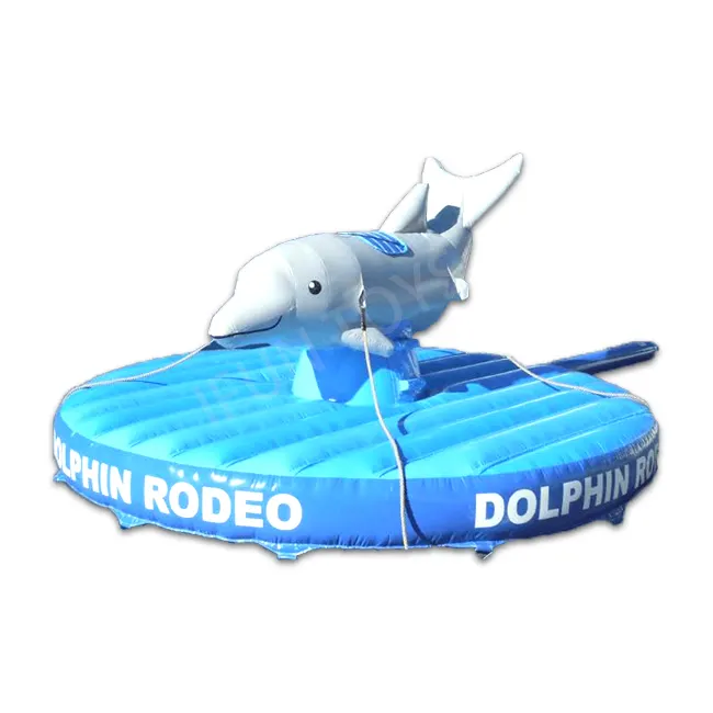 Les dauphins mécaniques gonflables de rodéo de jeux de sport interactifs de location de partie montent le taureau mécanique pour des enfants et l'adulte