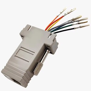 DB9/VGA15/DB25公/母9/15/25PIN串行端口连接器至RJ45母适配器D-SUB RS232 COM端口至局域网转换器 - Product Image 6