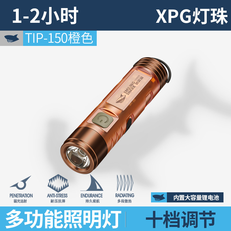 TIP-150 Portable Mini Flashlight - Orange