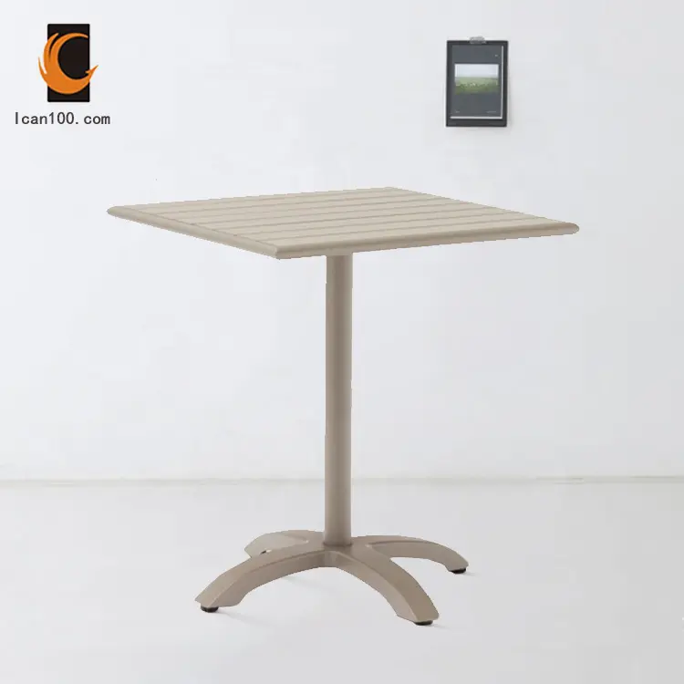 Table de salle à manger de Restaurant, chaise en Aluminium, Design élégant, pour Restaurant, pour restauration rapide, de bonne qualité