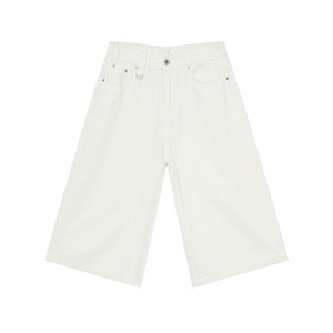 2024夏季新款韩版宽松宽腿复古仿旧小号Capris - Product Image 6