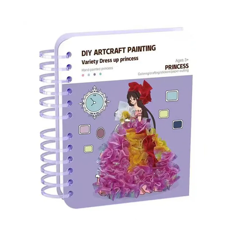 Principessa acquerello pittura libro vestire poke pittura giocattoli per i regali