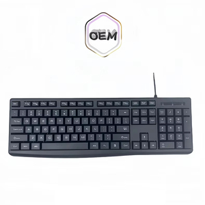 Gran marca mismo CE RHOS104 clave teclado de oficina de negocios teclado óptico ergonómico con cable USB se puede personalizar el idioma