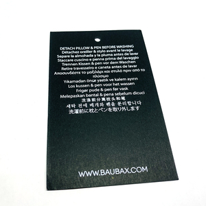 Etiquetas de producto de ropa de marca de papel personalizado etiqueta colgante de cadena de logotipo personalizado para etiqueta colgante de ropa - Product Image 2