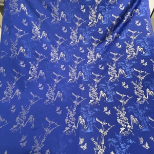 Traditional Auspicious and Smiling Pattern Style Sufficient Quantity Comfortable Jacquard Brocade Fabric for Women <strong>Tang</strong> Suit - Product Image 2