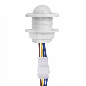 Mini Sensor de movimiento Interruptor de luz 110-220V Sensor PIR Detección inteligente Retardo de tiempo Interruptor detector de inducción infrarroja ajustable
