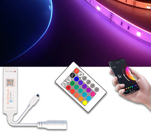 Tuya APP Control LED-Controller 5-24V 24-Tasten-IR-Fernbedienung 12V 6A RGB-Controller - Product Image 6