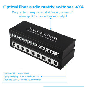 Conmutador de matriz HDMI, matriz de vídeo HDMI, audio digital óptico 4x4, matriz HDMI 4x4 - Product Image 5