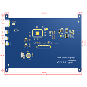 Verschiedene Systeme unterstützen 7-Zoll-Raspberry Pi 4-LCD-Display (C) USB-Touch-Schnitts telle 7-Zoll-1024-X600-IPS-kapazitive Touchscreen-TFT