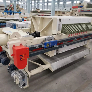 Produktions programm Kontrollierte automatische Kammer filter presse mit hohem Zufuhr druck für die Filterung von Soda-Abwasser - Product Image 1