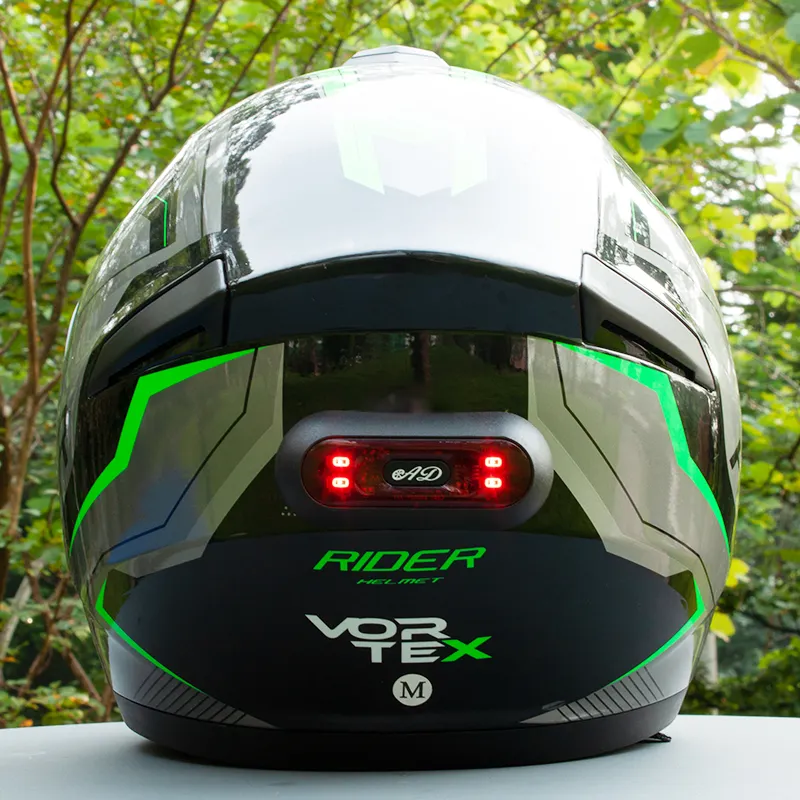 Competitive Price Superior Quality ILM Motorcycle Dual Visor Flip up Modular Helmet LED Light Model light