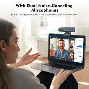 2K AI otomatik izleme jest kontrolü Webcam kilit yüz izleme 2x dijital Zoom 6 eksenli jiroskop EPTZ kamera canlı akışı için - Product Image 4