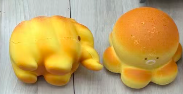 Animal Bread Squishy (Elephant & Octopus)